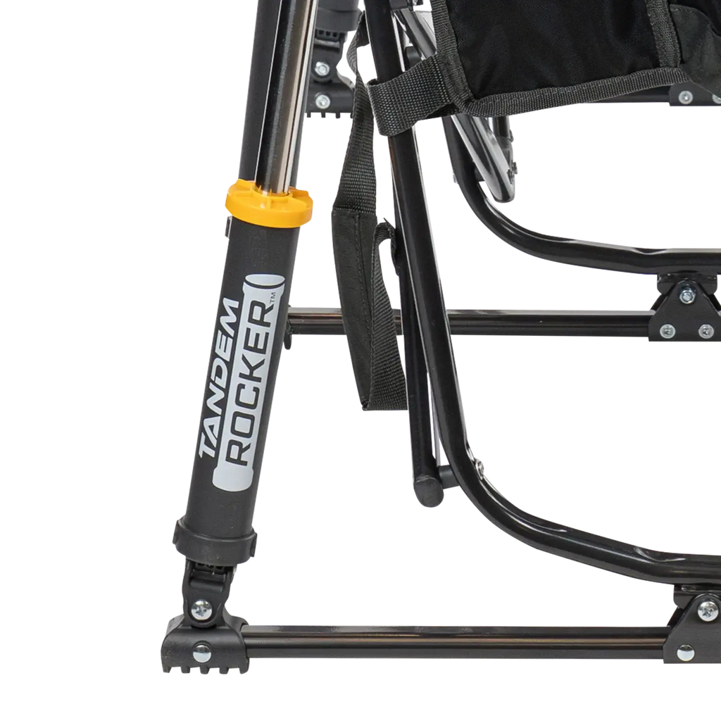 Luxury Camp Tandem Rocker - Choice 227 - Heavy-Duty Kickback Rocker with Beverage Holder Detail